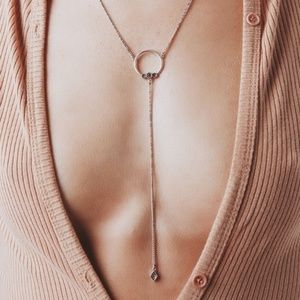 LUV AJ Full Bloom Lariat Necklace